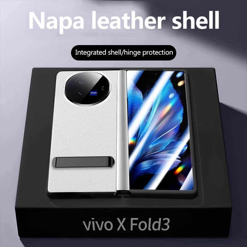 Деловой чехол из искусственной кожи для VIVO X Fold3 с шарнирным кронштейном и полным покрытием для камеры
Деловой чехол из искусственной кожи для VIVO X Fold3 с шарнирным кронштейном и полным покрытием для камеры