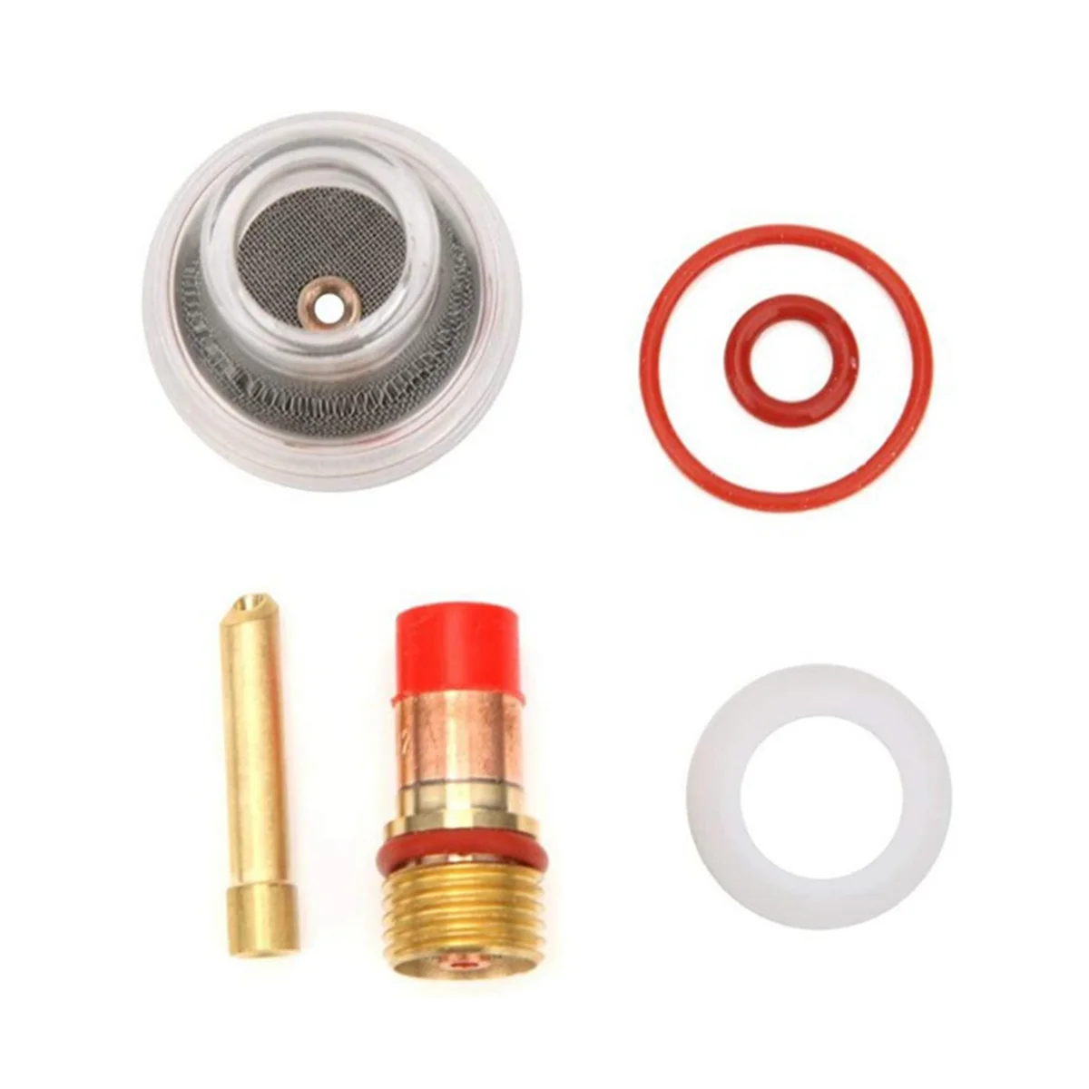 TIG Torch Glass Cup Welding Torch Accessories TIG Gas Lens Corrosion Resistance Strong Stability Welding Accessory Kit
TIG Torch Glass Cup Welding Torch Accessories TIG Gas Lens Corrosion Resistance Strong Stability Welding Accessory Kit