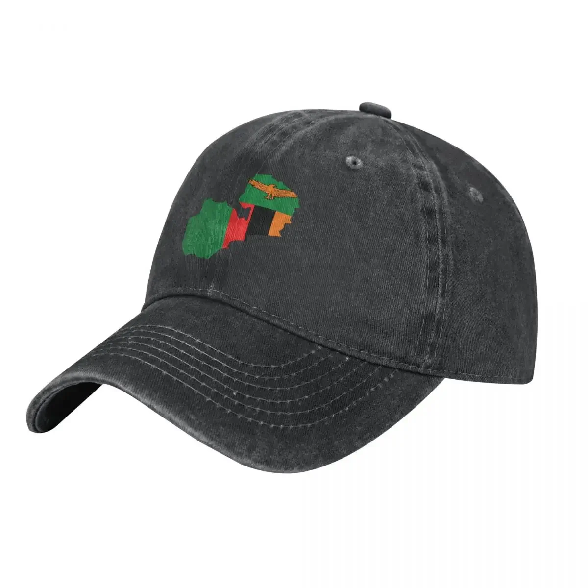 

Zambia Flag In The Country Map Cowboy Hat Icon Hat Beach Fluffy Hat Men's Luxury Women's
