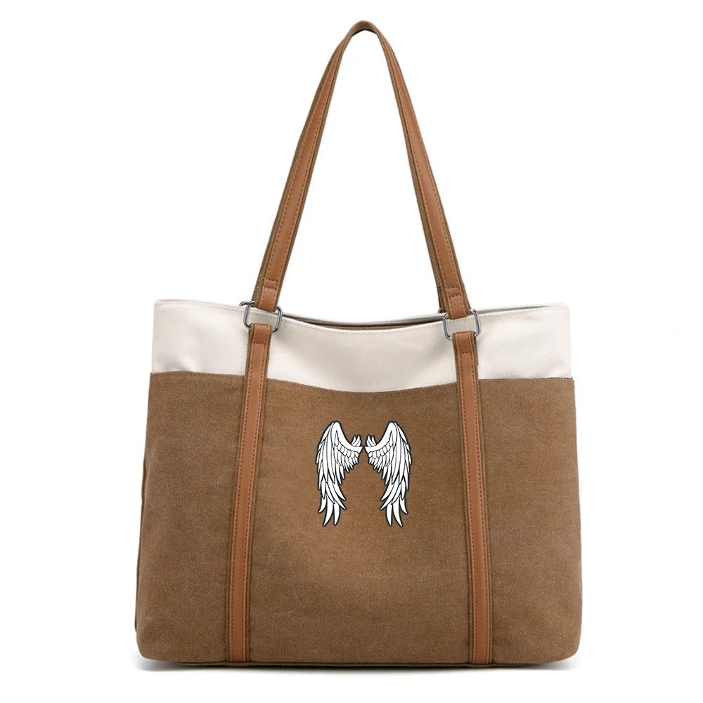Women Canvas Shoulder Bag Wing Print Leisure Bags for Travel Shoulder Bag Tote Messenger Bags
Women Canvas Shoulder Bag Wing Print Leisure Bags for Travel Shoulder Bag Tote Messenger Bags