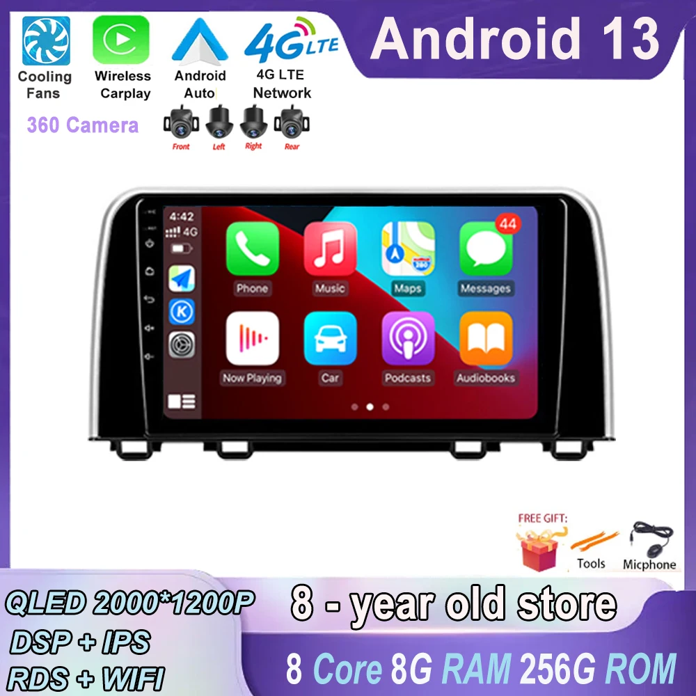4G LTE мультимедийный видеоплеер WIFI для Honda CRV CR - V 5 RT RW 2016 - 2021 GPS Android 13 Автомагнитола BT навигация DSP IPS
4G LTE мультимедийный видеоплеер WIFI для Honda CRV CR - V 5 RT RW 2016 - 2021 GPS Android 13 Автомагнитола BT навигация DSP IPS