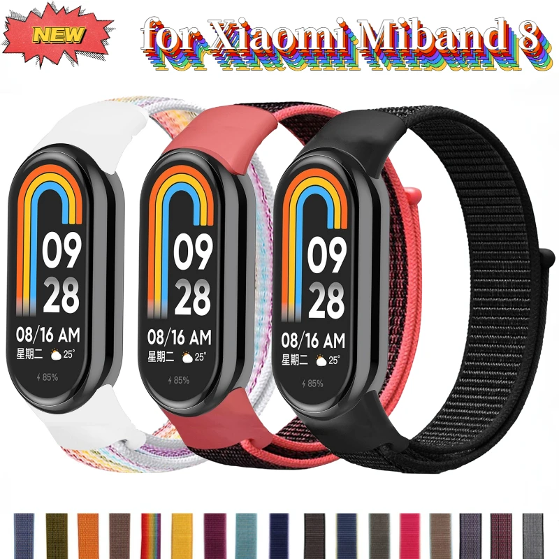 Nylon Loop Strap for Xiaomi Mi Band 8 Sports Breathable Smart Bracelet Wristband Watchband Belt for Mi Band 8 Correa Accessories
Nylon Loop Strap for Xiaomi Mi Band 8 Sports Breathable Smart Bracelet Wristband Watchband Belt for Mi Band 8 Correa Accessories