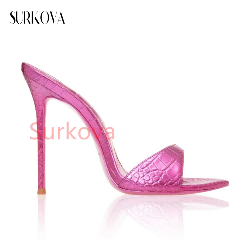 Pink Patent Leather Snakeskin Stilettos Shoes Peep Point Toe Sandals and Slippers 2023 Summer New Luxury Women High Heels Shoes
Pink Patent Leather Snakeskin Stilettos Shoes Peep Point Toe Sandals and Slippers 2023 Summer New Luxury Women High Heels Shoes