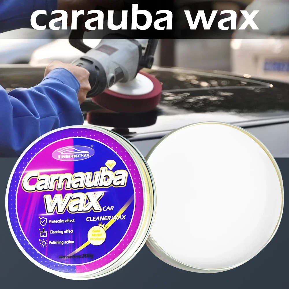 

Car Wax Auto Paint Care Carnauba Paste Wax Brazilian Polishing Wax Paste High Gloss Shine Super Hydrophobic Coating Glazing