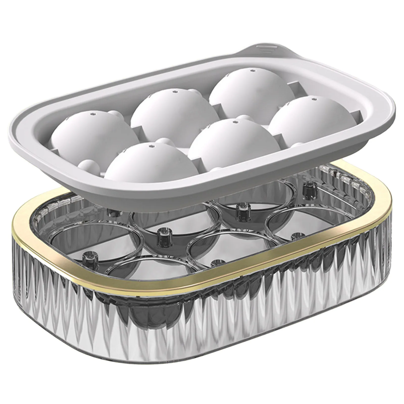 6 Balls Round Cube Mould Ice Ball Tray With Lid Household Food Grade Silicone Freezer Box Ice Cream Tools Kitchen Gadgets
6 Balls Round Cube Mould Ice Ball Tray With Lid Household Food Grade Silicone Freezer Box Ice Cream Tools Kitchen Gadgets