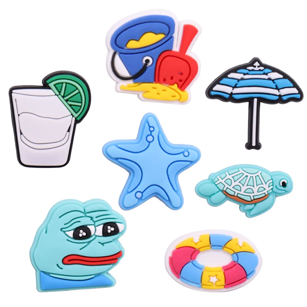 New Arrival 1pcs PVC Croc Jibz Fit Wristbands Lemonade Starfish Sea Turtles Hole Slipper Decoration Shoe Accessories Kid Gift
New Arrival 1pcs PVC Croc Jibz Fit Wristbands Lemonade Starfish Sea Turtles Hole Slipper Decoration Shoe Accessories Kid Gift