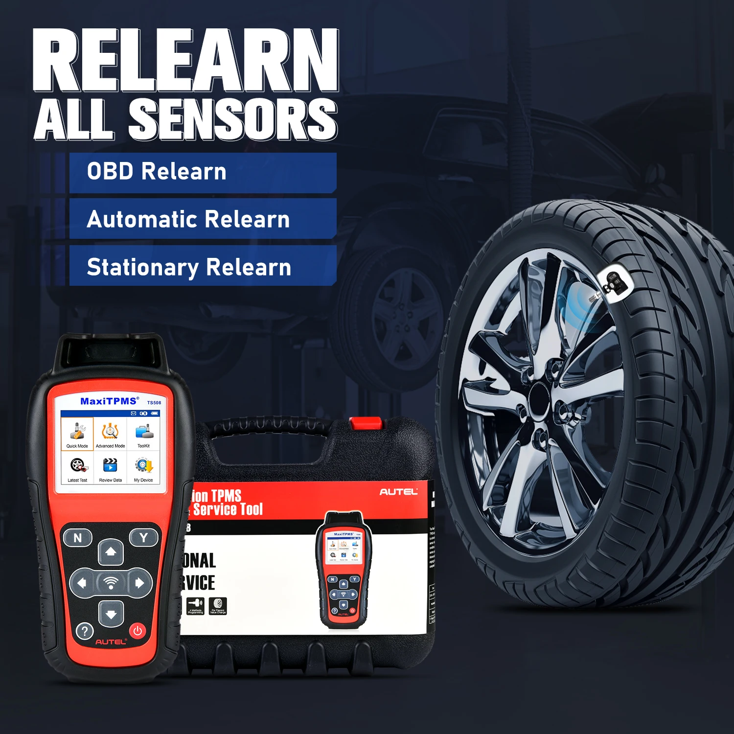 Autel MaxiTPMS TS508 TPMS Tool Sensor Progarmming/ Relearn/ Activate, TPMS Reset, Read/Clear TPMS DTCs Upgraded of TS501 TS408
Autel MaxiTPMS TS508 TPMS Tool Sensor Progarmming/ Relearn/ Activate, TPMS Reset, Read/Clear TPMS DTCs Upgraded of TS501 TS408