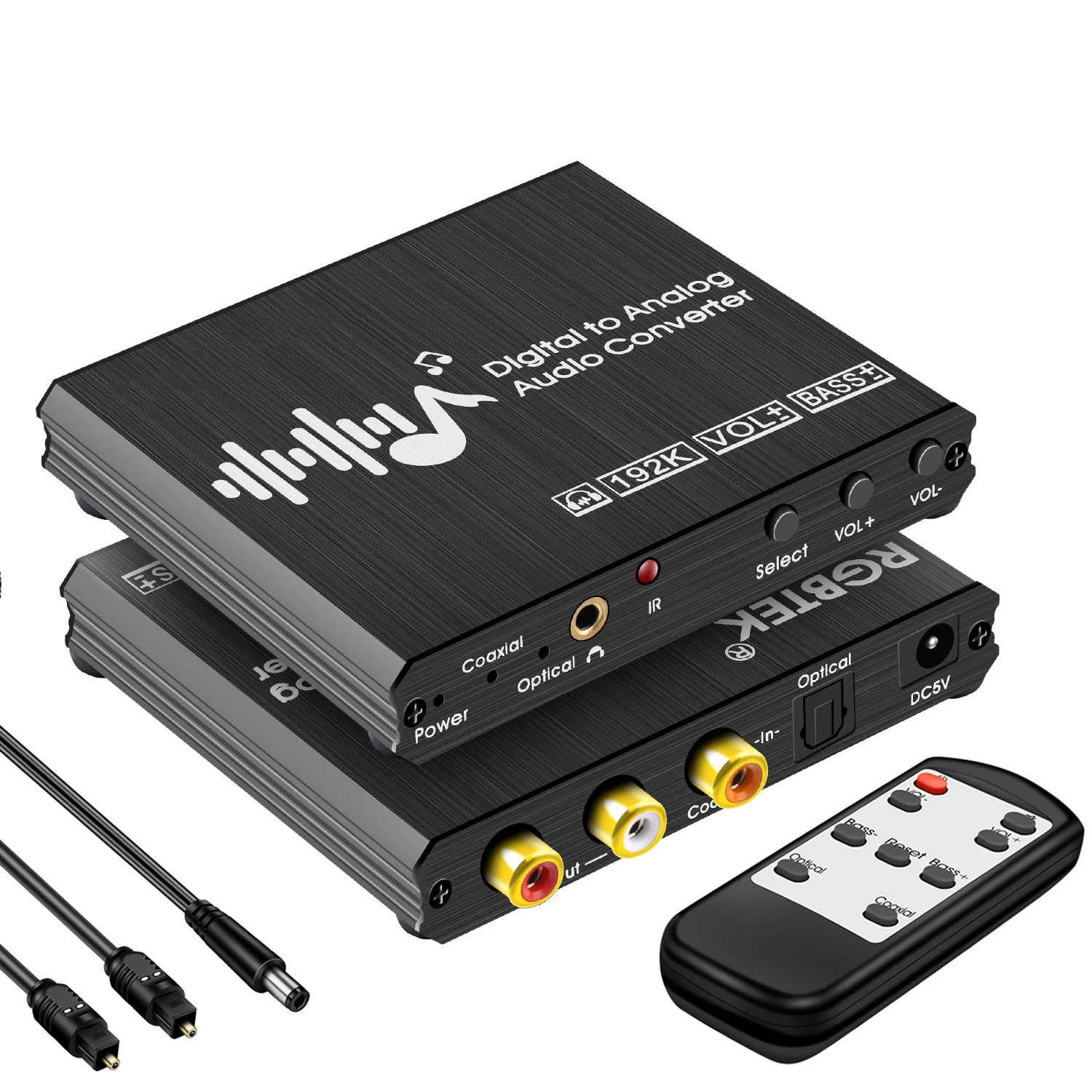 Digital Audio Converter Optical Coaxial Input Stereo Audio L/R 3.5mm Output Adapter format with IR Remote Control for PC Laptop
Digital Audio Converter Optical Coaxial Input Stereo Audio L/R 3.5mm Output Adapter format with IR Remote Control for PC Laptop