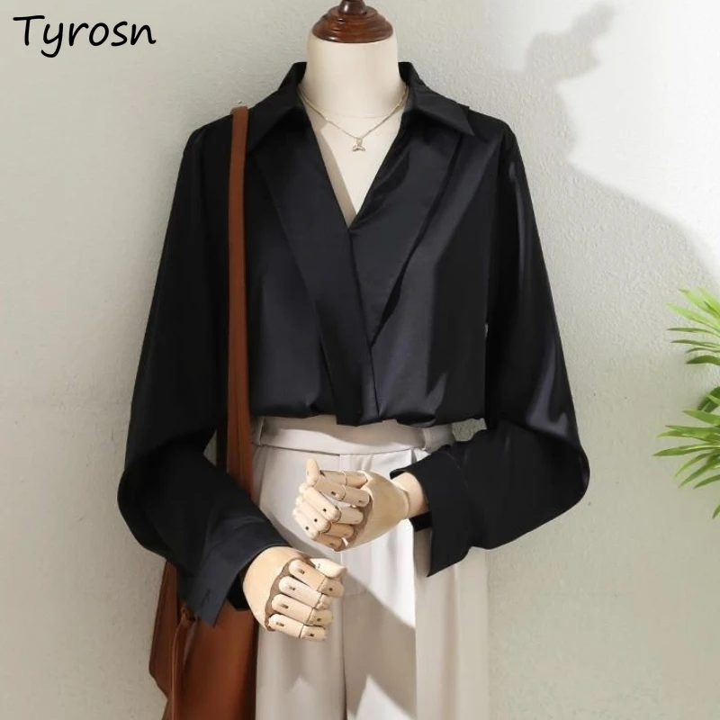 Chiffon Shirts Women Long Sleeve Solid Slim Basic All-match Gentle Female Popular V-neck Spring Summer Tops Vintage Leisure Ins
Chiffon Shirts Women Long Sleeve Solid Slim Basic All-match Gentle Female Popular V-neck Spring Summer Tops Vintage Leisure Ins