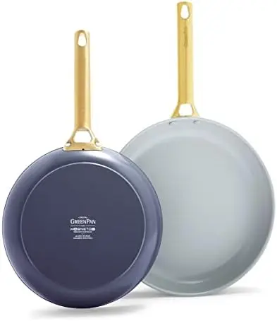 Hard Anodized Healthy Ceramic Nonstick 8" and 10" Frying Pan Skillet Set, Gold Handle, PFAS-Free, Dishwasher Safe, Oven Plate f
Hard Anodized Healthy Ceramic Nonstick 8" and 10" Frying Pan Skillet Set, Gold Handle, PFAS-Free, Dishwasher Safe, Oven Plate f