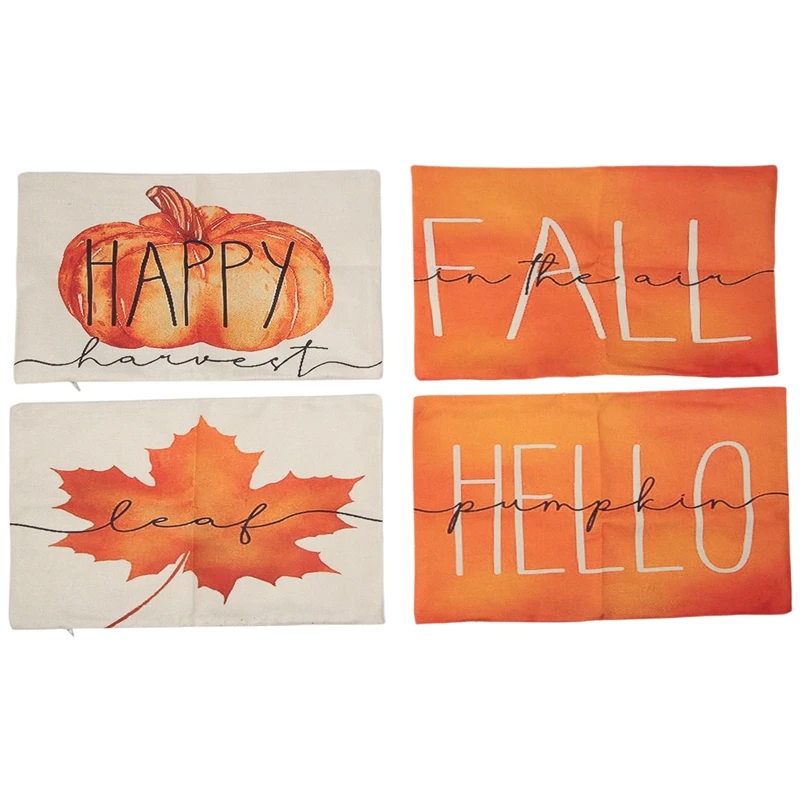 Fall Decor Maple Leaf Throw Pillow Covers, 12 X 20 Pillows Autumn Thanksgiving Cushion Case For Sofa Couch Set Of 4
Fall Decor Maple Leaf Throw Pillow Covers, 12 X 20 Pillows Autumn Thanksgiving Cushion Case For Sofa Couch Set Of 4