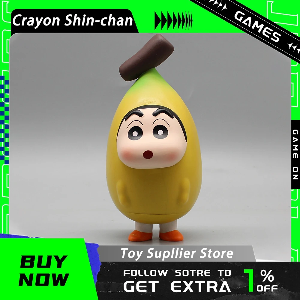 Фигурки Crayon Shin-chan, аниме фигурки Shin-chan, серия фруктов, банан, милый Shin-chan, настольная Коллекционная модель, украшения, игрушки, подарки
Фигурки Crayon Shin-chan, аниме фигурки Shin-chan, серия фруктов, банан, милый Shin-chan, настольная Коллекционная модель, украшения, игрушки, подарки
