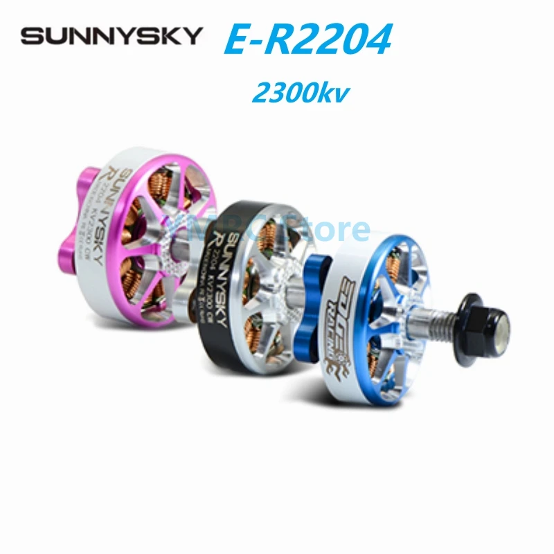 

2pcs SUNNYSKY E-R2204 2300KV 3-4S Lightweight CCW/CW Brushless Motor for FPV Racing Drone Quadcopter Airplane