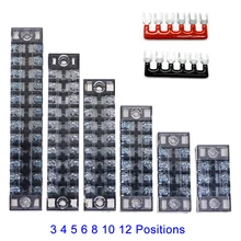 1pcs 15A 600V Dual Row Strip Screw Terminal Block Fix Insulated Barrier Strip Wire Connectors 3 4 5 6 8 10 12 Positions Ways
1pcs 15A 600V Dual Row Strip Screw Terminal Block Fix Insulated Barrier Strip Wire Connectors 3 4 5 6 8 10 12 Positions Ways