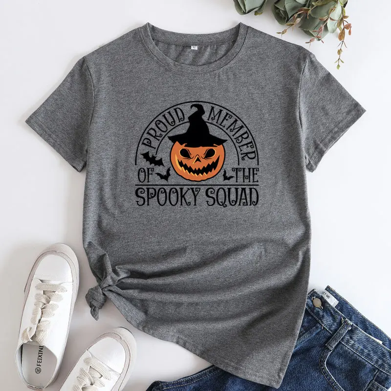 Fashion Trend Halloween Pumpkin Monogram Crew Neck Ladies T shirt cotton t-shirt short sleeve t-shirt O-Neck Plus Size 5XL
Fashion Trend Halloween Pumpkin Monogram Crew Neck Ladies T shirt cotton t-shirt short sleeve t-shirt O-Neck Plus Size 5XL