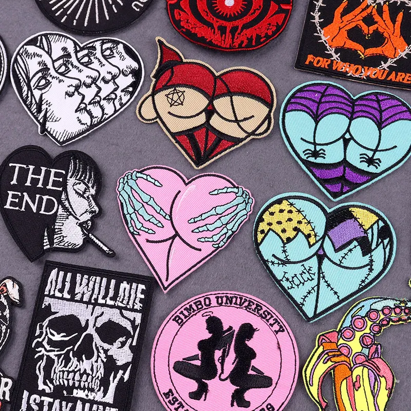Sexy Patch Embroidered Patches On Clothes Stripes DIY Skull Patch Iron On Patches For Clothing Hippie Badges On Backpack Decor
Sexy Patch Embroidered Patches On Clothes Stripes DIY Skull Patch Iron On Patches For Clothing Hippie Badges On Backpack Decor
