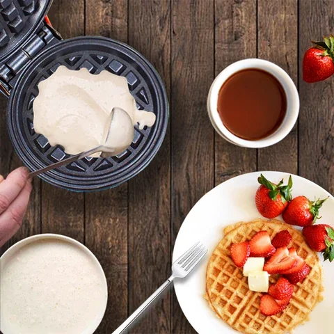 

Mini Waffle Molds Pot Bakeware Electric Waffles Maker Bubble Egg Cake Oven Breakfast Waffle Machine Egg Cake Oven Pan Eggette