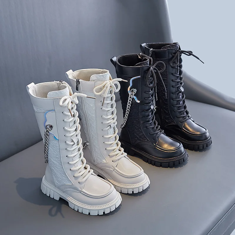Spring Autumn Children's New Long Tube Stage Show Flat Bottom Anti Slip Single Boot Girls' Fashion Chain Warm Flat Shoes
Spring Autumn Children's New Long Tube Stage Show Flat Bottom Anti Slip Single Boot Girls' Fashion Chain Warm Flat Shoes