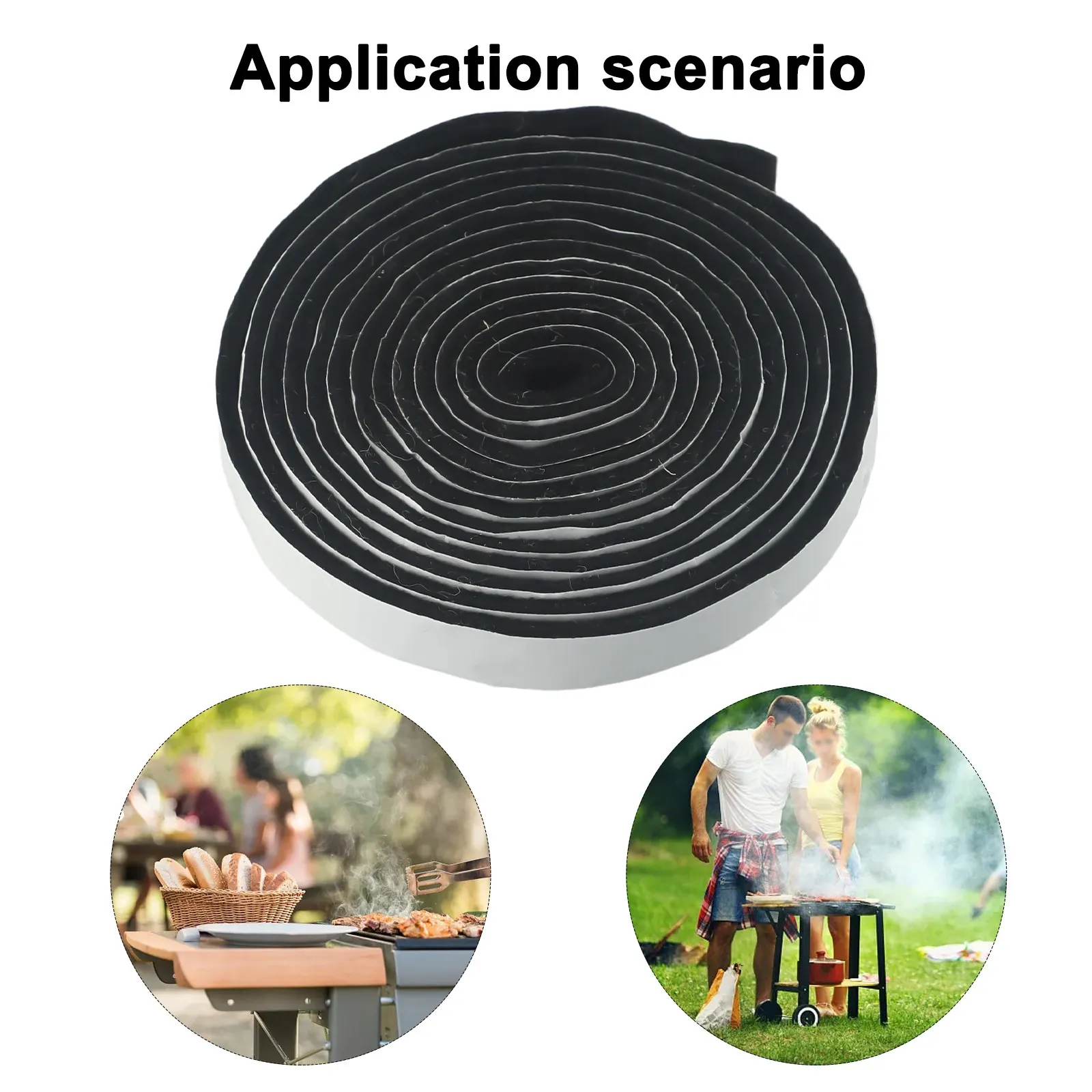 1 Roll Fire Resistant Fibre Sealing Tape High-Heat Barbecue Smoker Gasket BBQ Door Lid Grill Seal Adhesive Sealing Tape
1 Roll Fire Resistant Fibre Sealing Tape High-Heat Barbecue Smoker Gasket BBQ Door Lid Grill Seal Adhesive Sealing Tape