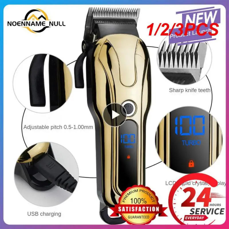 

1/2/3PCS Kemei hair clipper professional hair Trimmer in Hair clippers for men electric trimmers LCD Display machine barber Hair