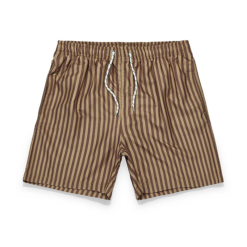 

Men s Quick Dry Swim Trunks Summer Stripe Drawstring Swimsuits Beach Shorts Bathing Swimming Shorts with Pockets