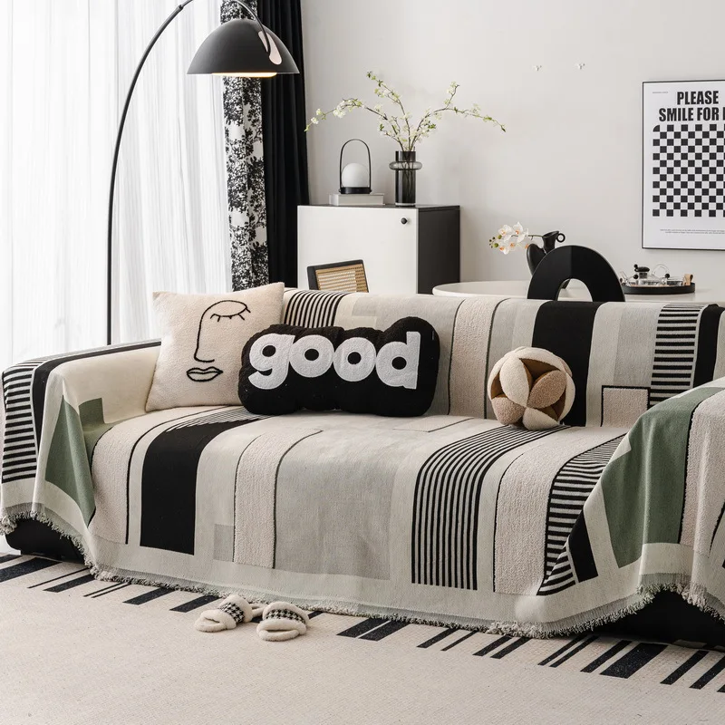EIFLOY Striped Chenille Velvet Sofa Towel Universal Couch Chair Cover Throw Blanket Furniture Protector for All Season Dustproof
EIFLOY Striped Chenille Velvet Sofa Towel Universal Couch Chair Cover Throw Blanket Furniture Protector for All Season Dustproof