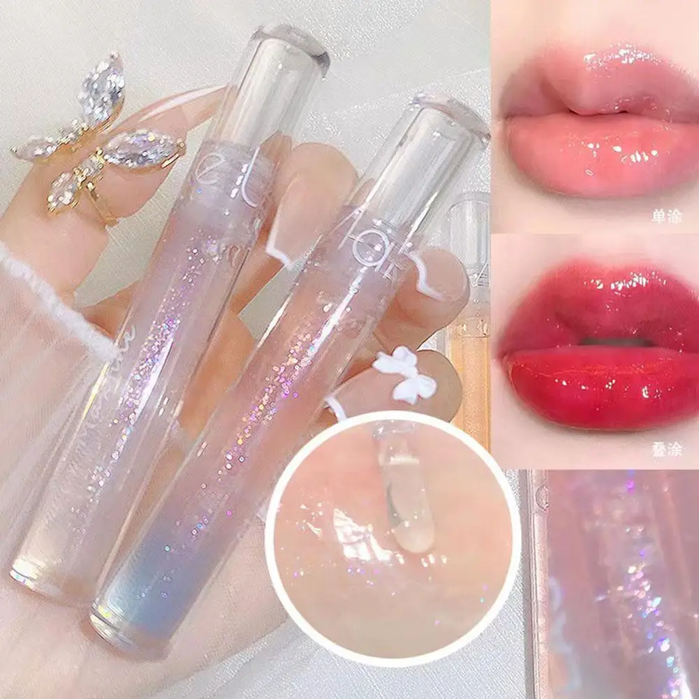 

Mirror Water Lip Gloss Lip Glaze Transparent Glass Liquid Lasting Lipgloss Oil Lipstick Cosmetics Lipgloss Lips Lip Waterpr L3O2