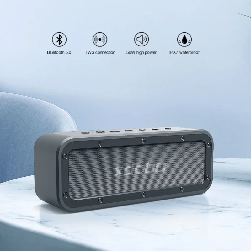 XDOBO Wireless Bluetooth Speaker 50W High Power Subwoofer with 6600mAh Battery AUX BT TF For Camping Outdoor Party Music BoomBox
XDOBO Wireless Bluetooth Speaker 50W High Power Subwoofer with 6600mAh Battery AUX BT TF For Camping Outdoor Party Music BoomBox