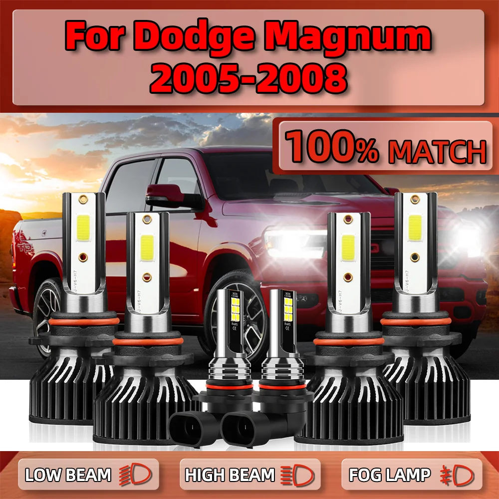 6000K LED Car Headlight Bulbs High Low Beam 360W 60000LM Turbo Auto Fog Lamps 12V 6000K For Dodge Magnum 2005 2006 2007 2008
6000K LED Car Headlight Bulbs High Low Beam 360W 60000LM Turbo Auto Fog Lamps 12V 6000K For Dodge Magnum 2005 2006 2007 2008