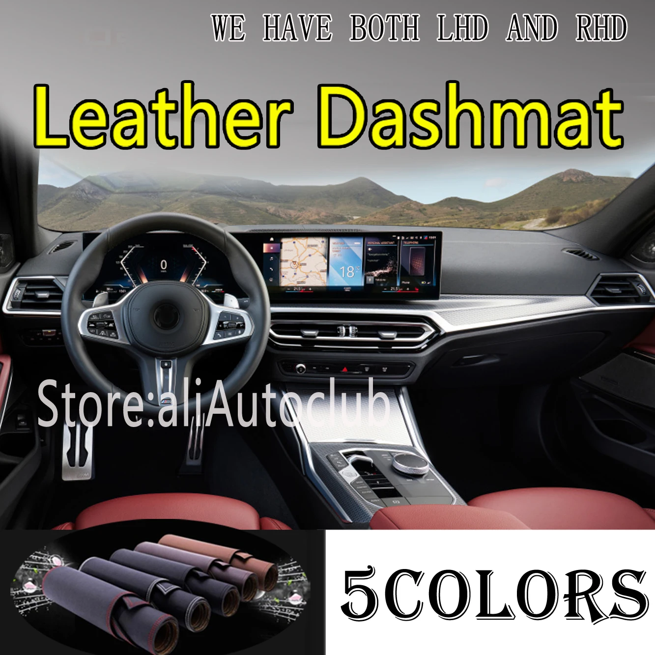 Коврик для приборной панели из искусственной кожи, замшевый, для BMW 3 серии 330i 320d M340I 2023 2024 
Коврик для приборной панели из искусственной кожи, замшевый, для BMW 3 серии 330i 320d M340I 2023 2024