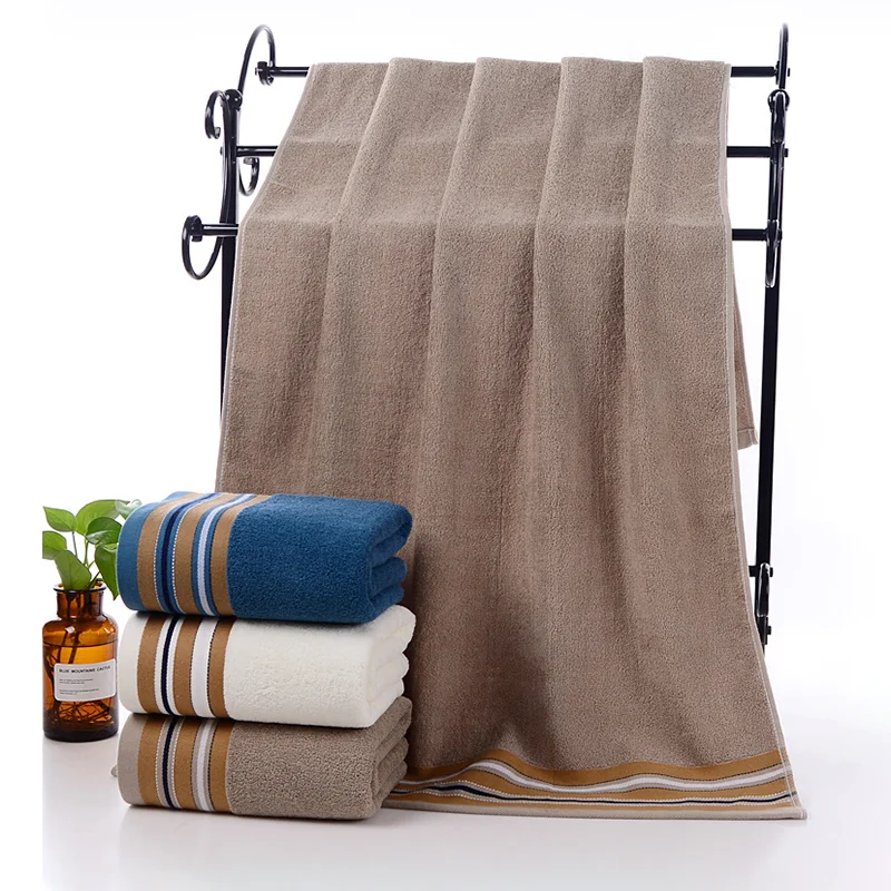 

Pure cotton thickened facial towel 30X75cm, pure cotton bath towel 70x140cm, bathroom beach towel soft, absorbent and durable