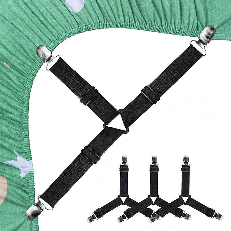 Adjustable Bed Sheet Fasteners Straps Elastic Mattress Bed Sheet Grippers Non-Slip Strap Suspender Cord Holder Hook Loop Clasps
Adjustable Bed Sheet Fasteners Straps Elastic Mattress Bed Sheet Grippers Non-Slip Strap Suspender Cord Holder Hook Loop Clasps