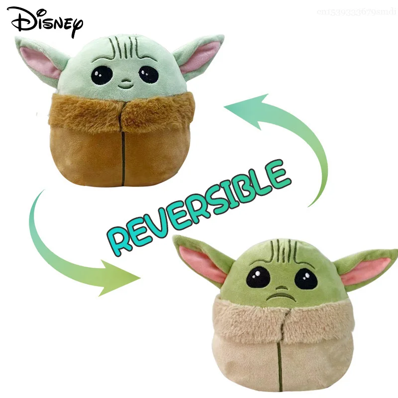Disney Звездные войны мандалорианцы двусторонние флип детские кукла Йоды Kawaii DIY