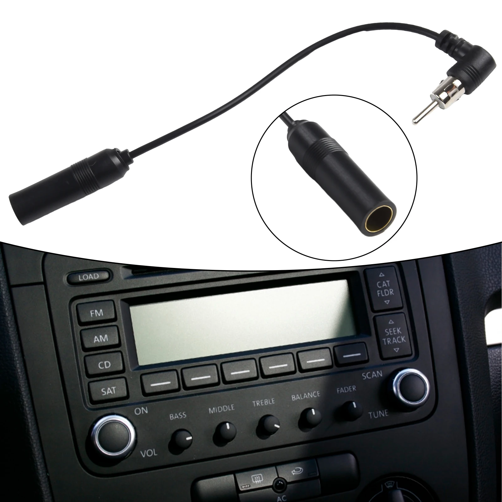 1pc 200mm Car Stereo Audio Radio Antenna Adapter Vehicle AM/FM Radio Aerial Extension Plastic + Metal Male To Female Plug Wire
1pc 200mm Car Stereo Audio Radio Antenna Adapter Vehicle AM/FM Radio Aerial Extension Plastic + Metal Male To Female Plug Wire