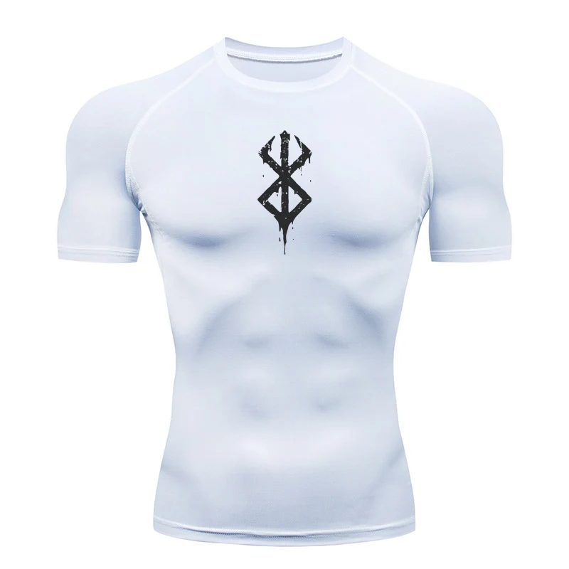 

Anime Men's T-Shirt Compression Shirts Fitness Sports Running Tight Gym T-Shirts Athletic Workout Quick Dry Clothing Tops Summer