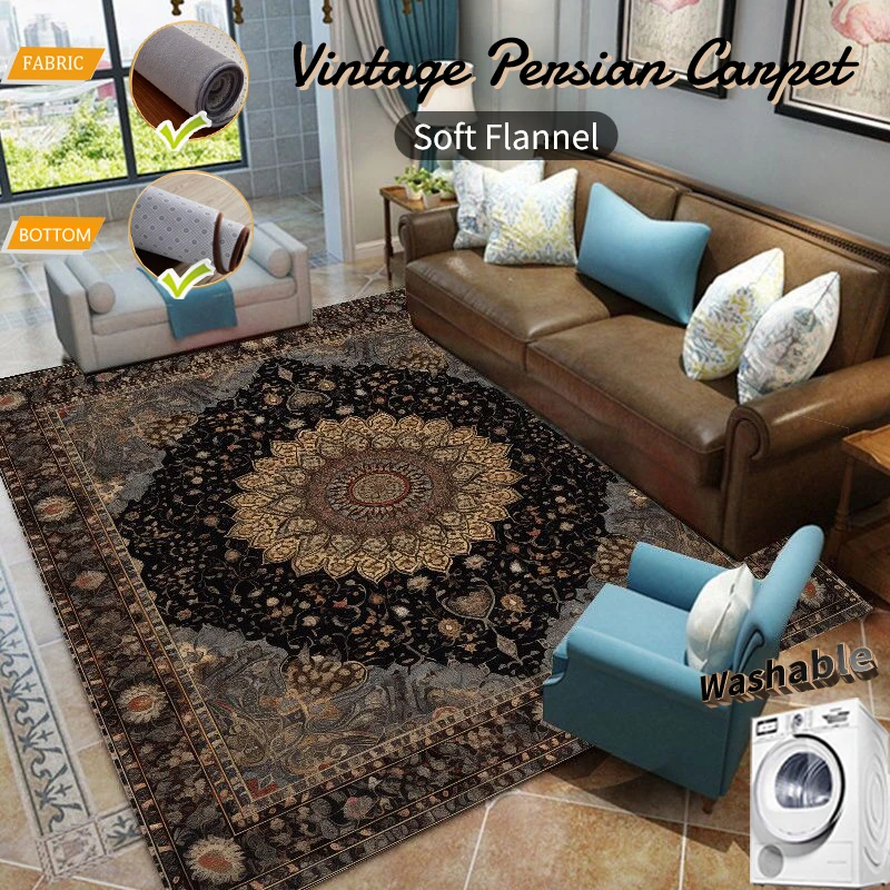Vintage Persian Carpets for Living Room Old Style Decoration Bedroom Carpet Large Area Rugs Home Decor Anti-skid Oriental Mats 
Vintage Persian Carpets for Living Room Old Style Decoration Bedroom Carpet Large Area Rugs Home Decor Anti-skid Oriental Mats