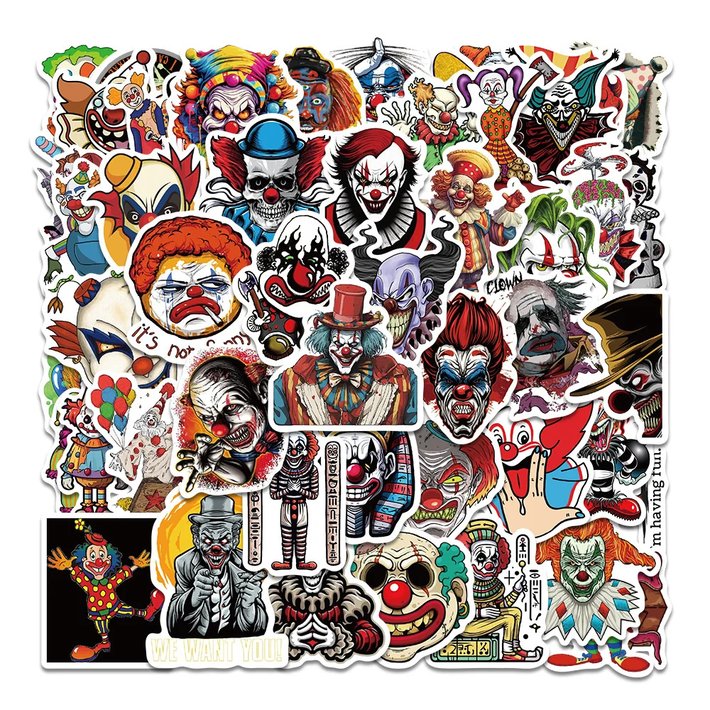 10/30/50PCS New DIY Clown Sticker Cartoon Creative Anime iPad Computer Luggage Guitar Notebook Decoration Waterproof Wholesale
10/30/50PCS New DIY Clown Sticker Cartoon Creative Anime iPad Computer Luggage Guitar Notebook Decoration Waterproof Wholesale