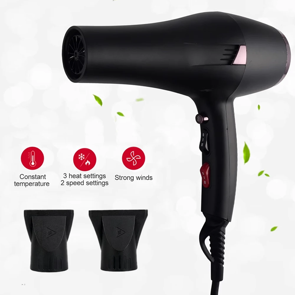 Electric Hair Dryer 2000W Strong Power Hot & Cold Wind Professional Blow Dryer With Nozzles For Salon Home Use
Electric Hair Dryer 2000W Strong Power Hot & Cold Wind Professional Blow Dryer With Nozzles For Salon Home Use
