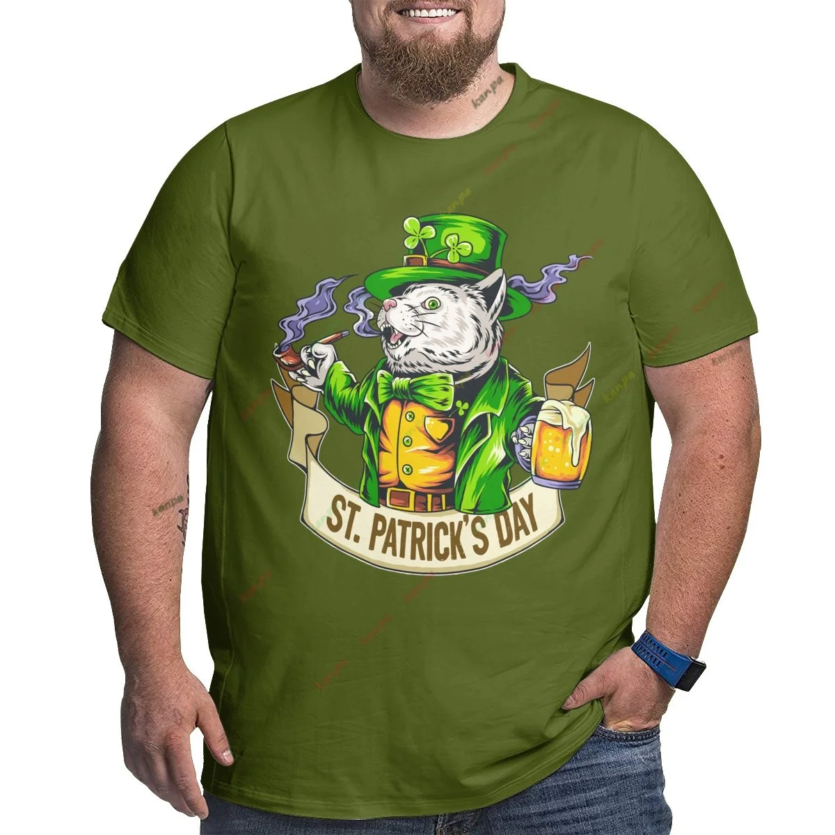 Rich Cat Printing Pattern Summer Men's T-shirt Fashion Leisure Trend Fashion Harajuku Sweatshirt 6XL
Rich Cat Printing Pattern Summer Men's T-shirt Fashion Leisure Trend Fashion Harajuku Sweatshirt 6XL