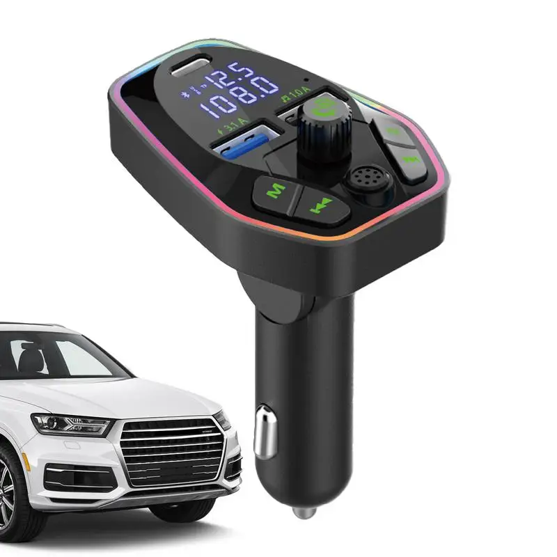 Auto FM Transmitter Fast Charging Multifunctional Radio Adapter Black Car Transmitter For Trucks SUVs Automotive FM Transmitter
Auto FM Transmitter Fast Charging Multifunctional Radio Adapter Black Car Transmitter For Trucks SUVs Automotive FM Transmitter