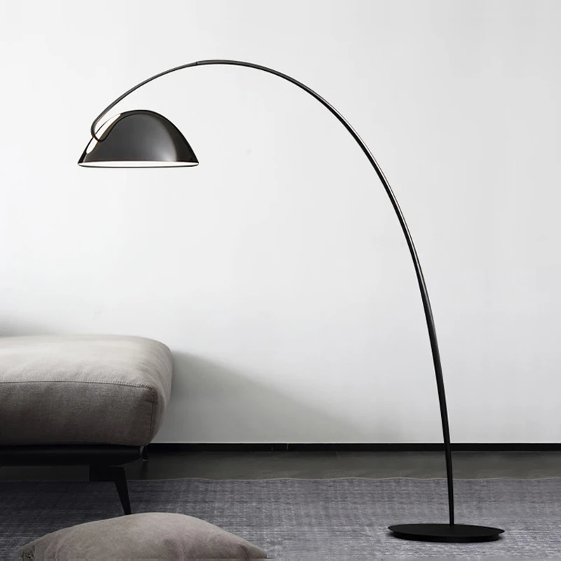 Modern Art Deco Lighting Upright Curved Floor Lamp Next to Sofa for Living Room
Modern Art Deco Lighting Upright Curved Floor Lamp Next to Sofa for Living Room
