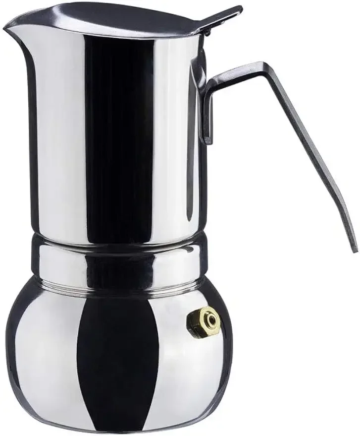 

DÉBUT Stainless Steel Italian Espresso Coffee Maker Stovetop Moka Pot Greca Coffee Maker Latte