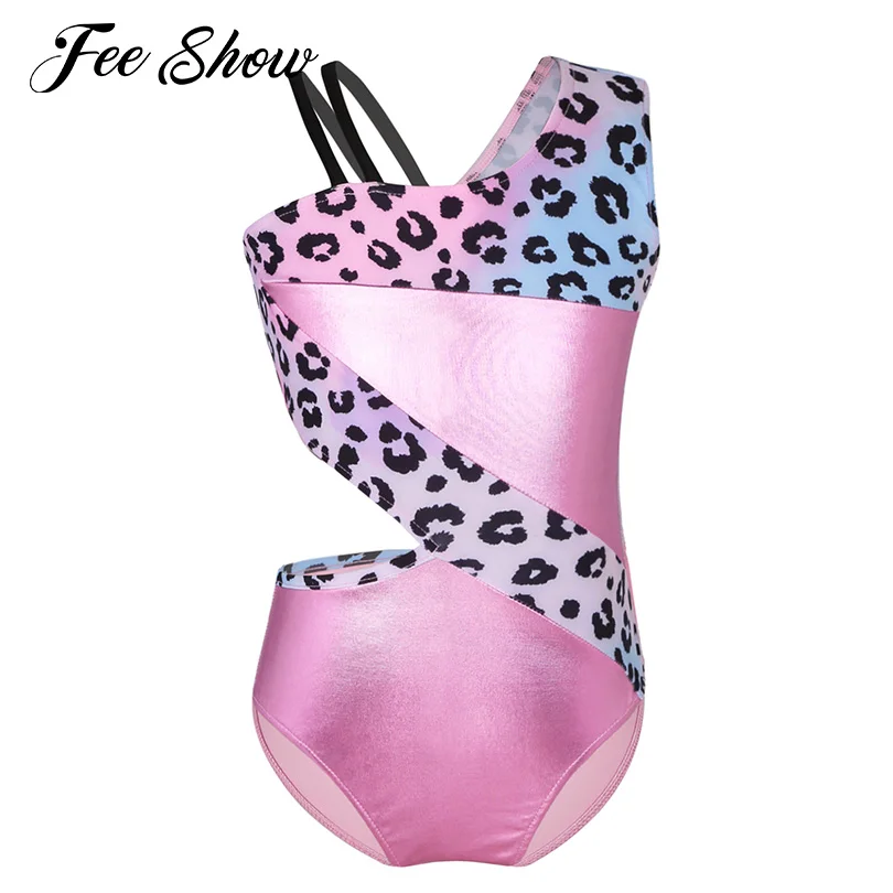 Kids Girls Stylish Printed Cutout Leotard Jumpsuit Asymmetrical Shoulder Straps Bodysuit for Gymnastic Yoga Modern Dance Sports
Kids Girls Stylish Printed Cutout Leotard Jumpsuit Asymmetrical Shoulder Straps Bodysuit for Gymnastic Yoga Modern Dance Sports
