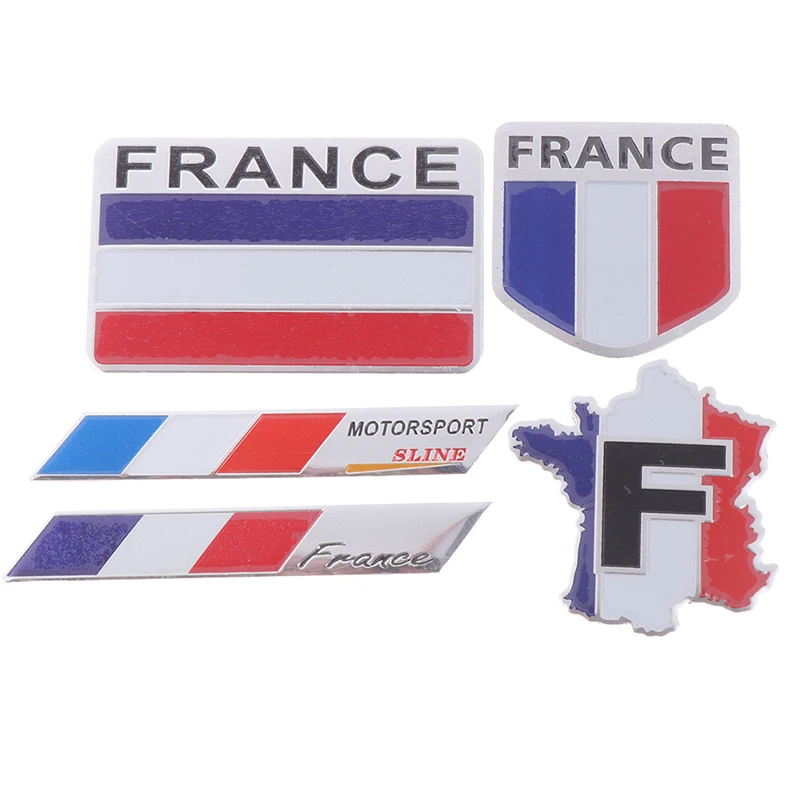 

1 шт. эмблема с логотипом французского флага, металлический значок, декоративные наклейки для автомобилей и мотоциклов