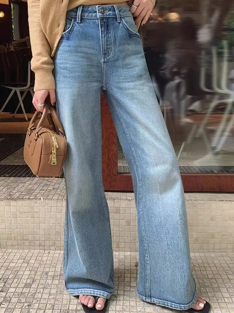 Vintage Baggy Straight Denim Trousers Women Washed High Waist Loose Wide Leg Jeans Female Streetwear Casual Pants
Vintage Baggy Straight Denim Trousers Women Washed High Waist Loose Wide Leg Jeans Female Streetwear Casual Pants