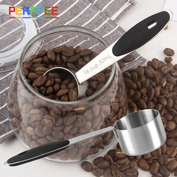 스테인레스 스틸 커피 콩 스푼, 짧은 손잡이, 긴 손잡이, 측정 커피 스쿠프, 가정용 주방 설탕 분말 커피 콩 스쿠프, 30ml, 10g