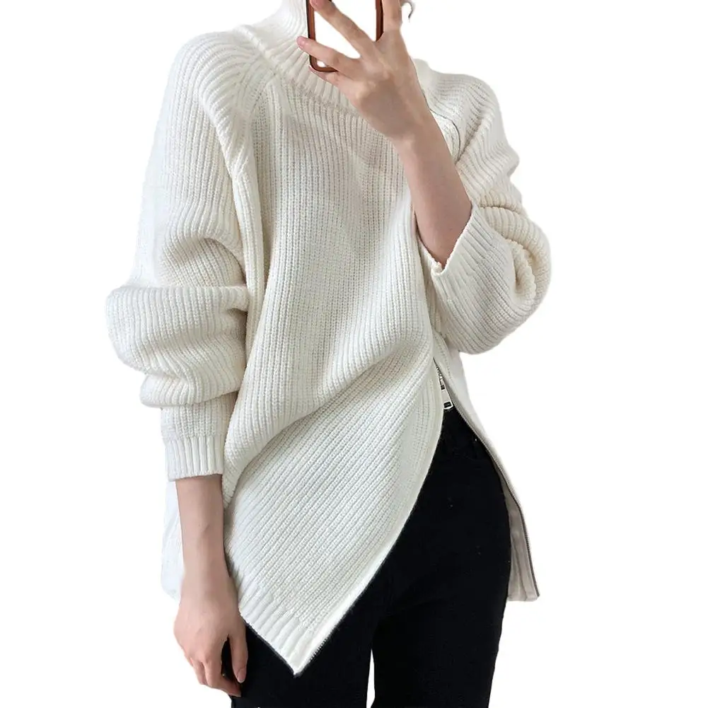 Tops Women Sweater Female Turtleneck Warm Solid Color Autumn Winter Casual Knitted Lazy Style Long-sleeved Comfy
Tops Women Sweater Female Turtleneck Warm Solid Color Autumn Winter Casual Knitted Lazy Style Long-sleeved Comfy