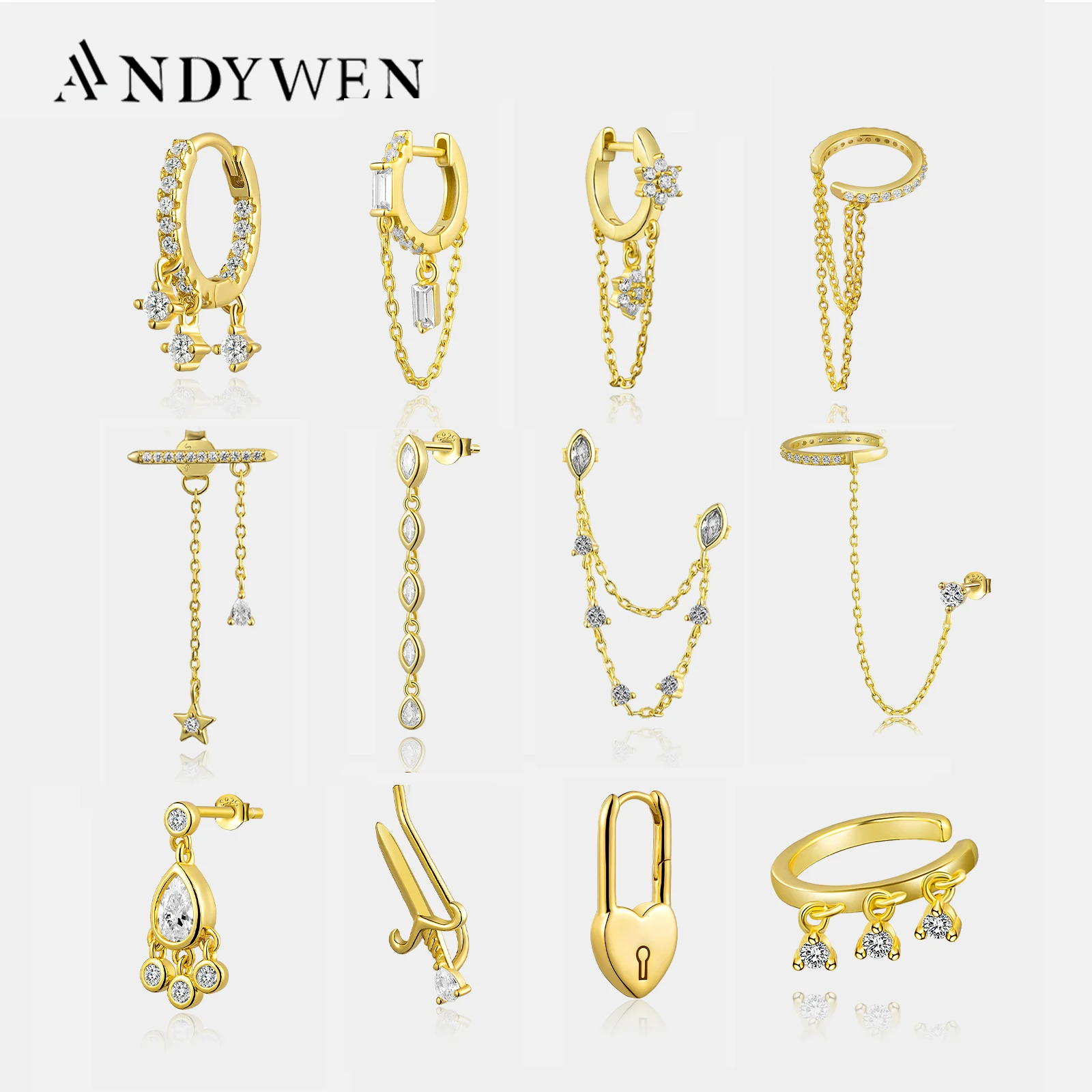 ANDYWEN 925 Sterling Silver Gold Flirt Drop Earring Teadrops Pendietes Fantasy Pavee Cuff Moonlight Petite Clips Piercing Jewelr
ANDYWEN 925 Sterling Silver Gold Flirt Drop Earring Teadrops Pendietes Fantasy Pavee Cuff Moonlight Petite Clips Piercing Jewelr