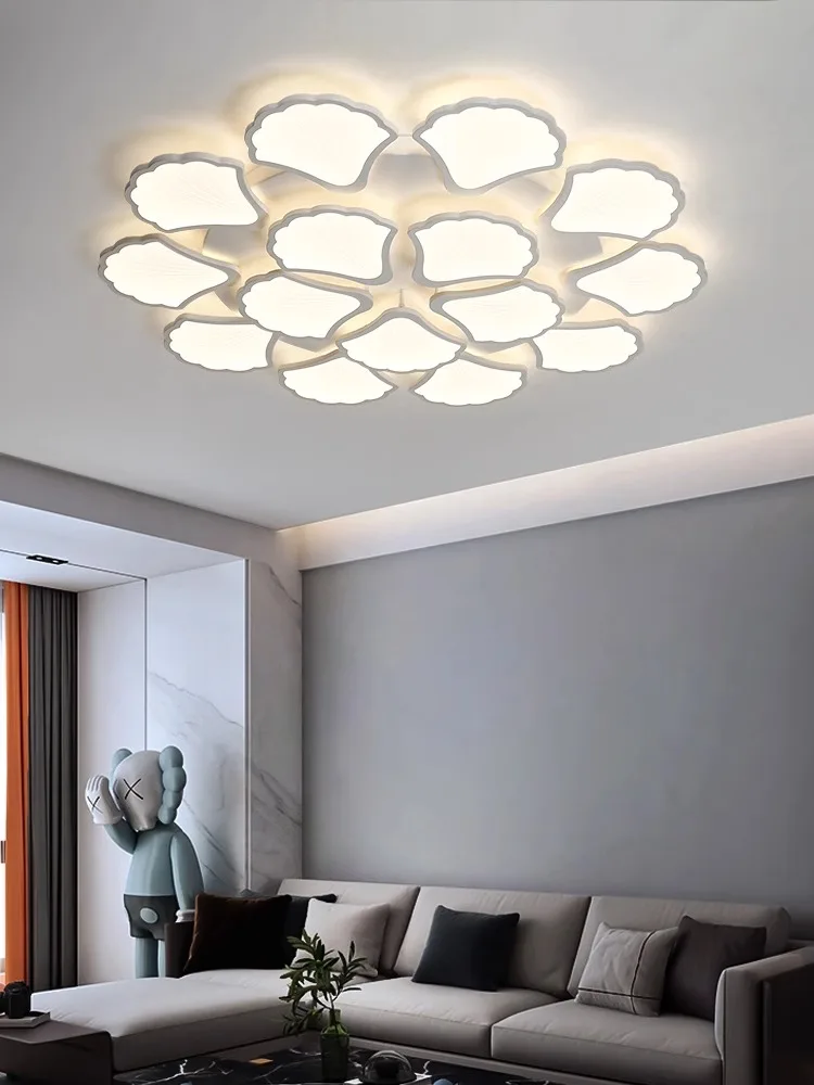 

Modern Minimalist Ginkgo Biloba Led Ceiling Lamp Dimmable Living Room Bedroom Lights Indoor Lighting Home Decor Luster Fixtures