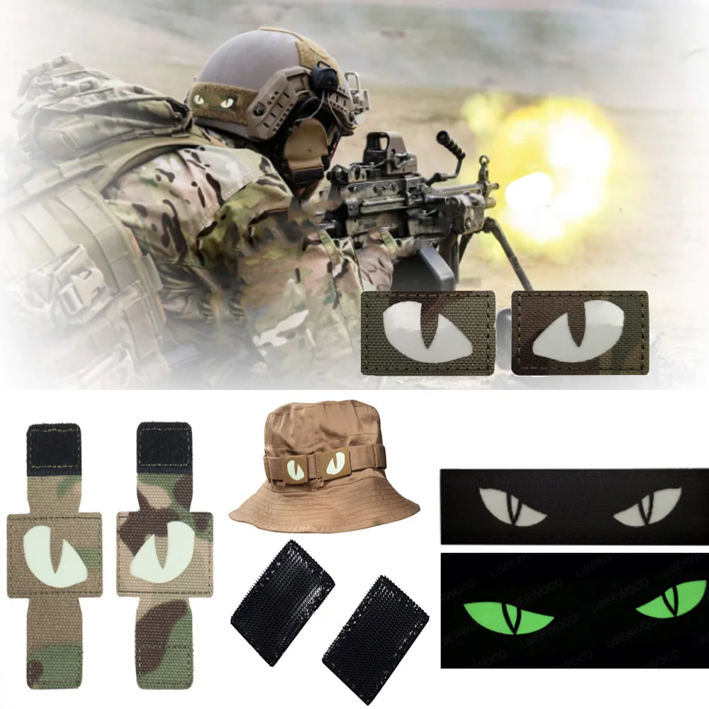 Patches Cat Tiger Eyes Hook Fastener Tactical Glow In Dark Combat Applique Hat Helmet Uniform Backpack for Sewing Clothing Decor
Patches Cat Tiger Eyes Hook Fastener Tactical Glow In Dark Combat Applique Hat Helmet Uniform Backpack for Sewing Clothing Decor